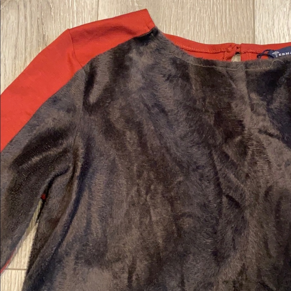 Ermanna Faux Fur Cropped Top - Picture 2 of 6
